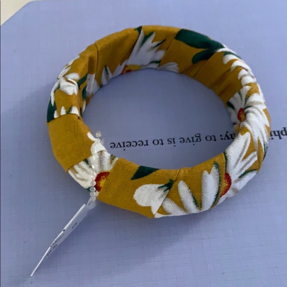 Fabric Flower Bracelet - NWT